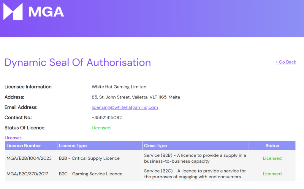 PlayGrand Casinon lisenssi