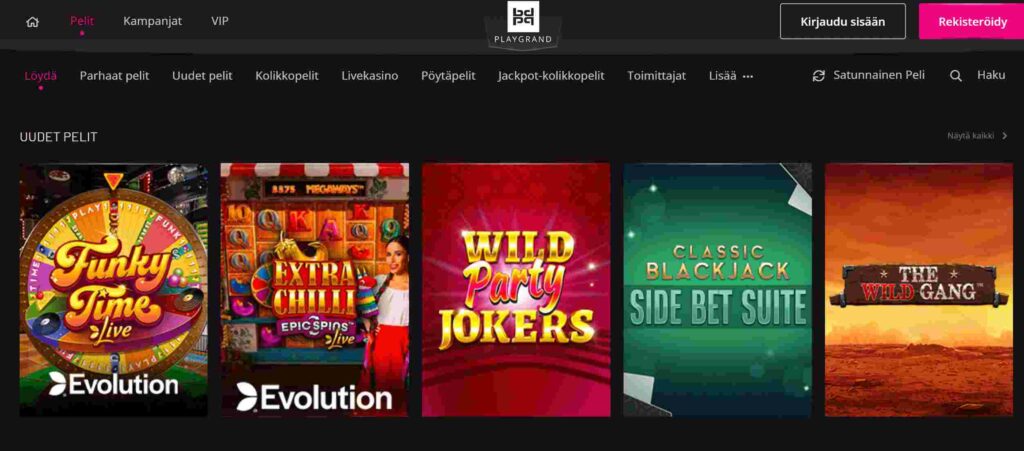 PlayGrand Casinon pelit