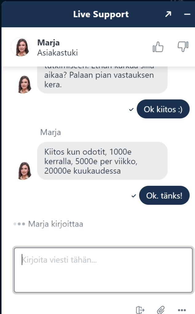 Playzilla Casino asiakaspalvelu