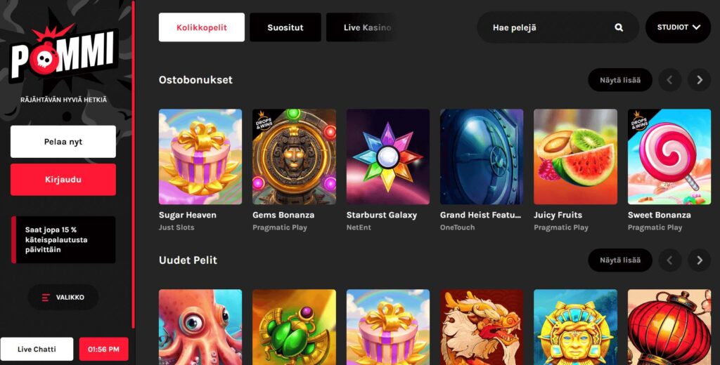 Pommi Casino pelit
