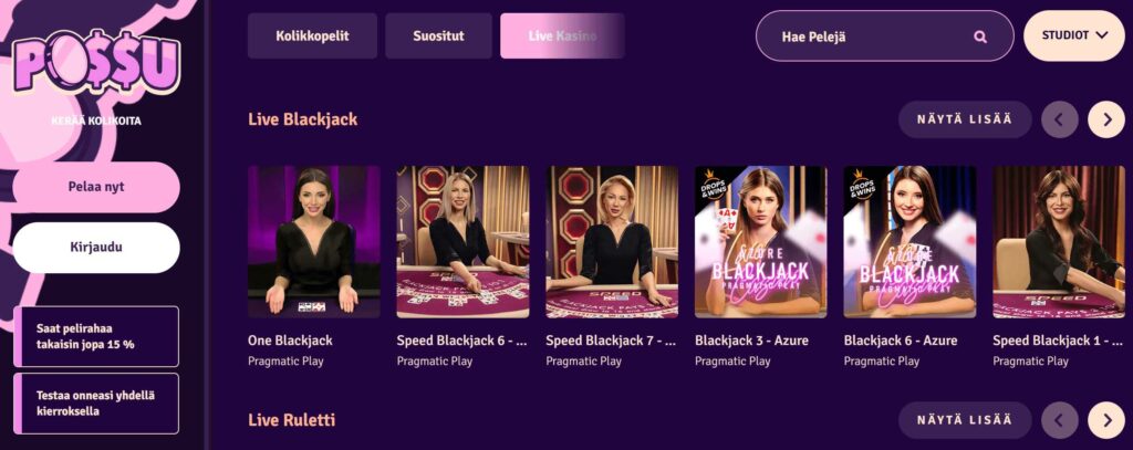 Possu Livekasino