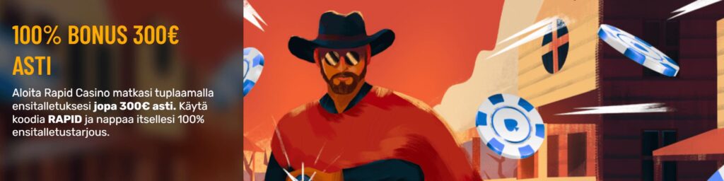 Rapid Casino bonukset