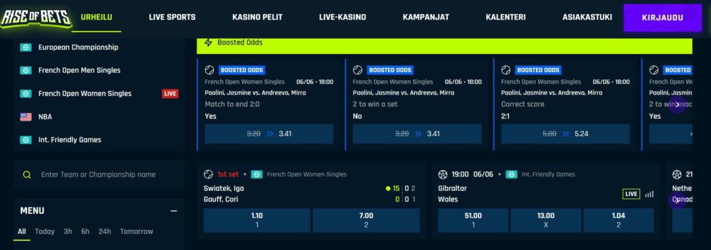 Rise of Bets vedonlyönti