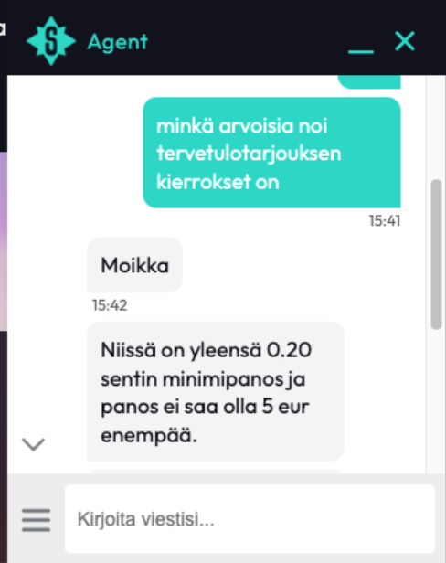 Saletti Kasino asiakastuki