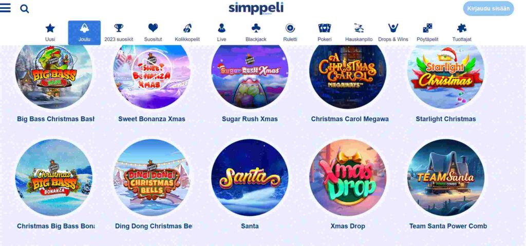 Simppeli Casinon pelit