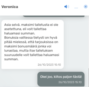 Sisukasinon asiakaspalvelu