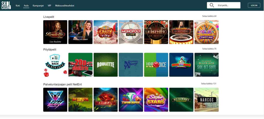 Skol Casinon etusivu