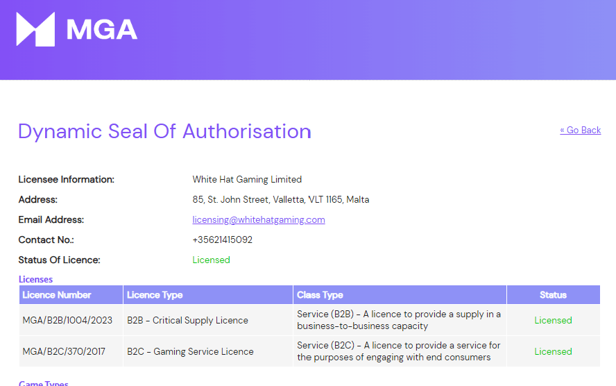 Skol Casinon lisenssi