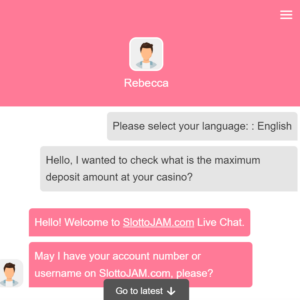 SlottoJAM kasinon asiakaspalvelu