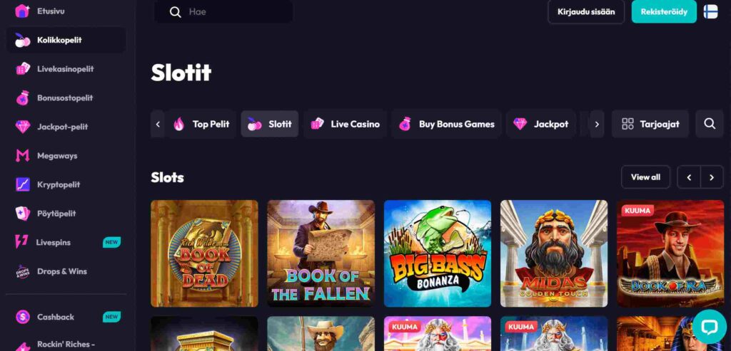 SpinFever Casino pelit