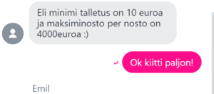 Spinz Casinon asiakaspalvelu