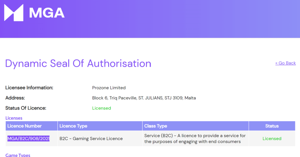 SuperNopea Casinon lisenssi