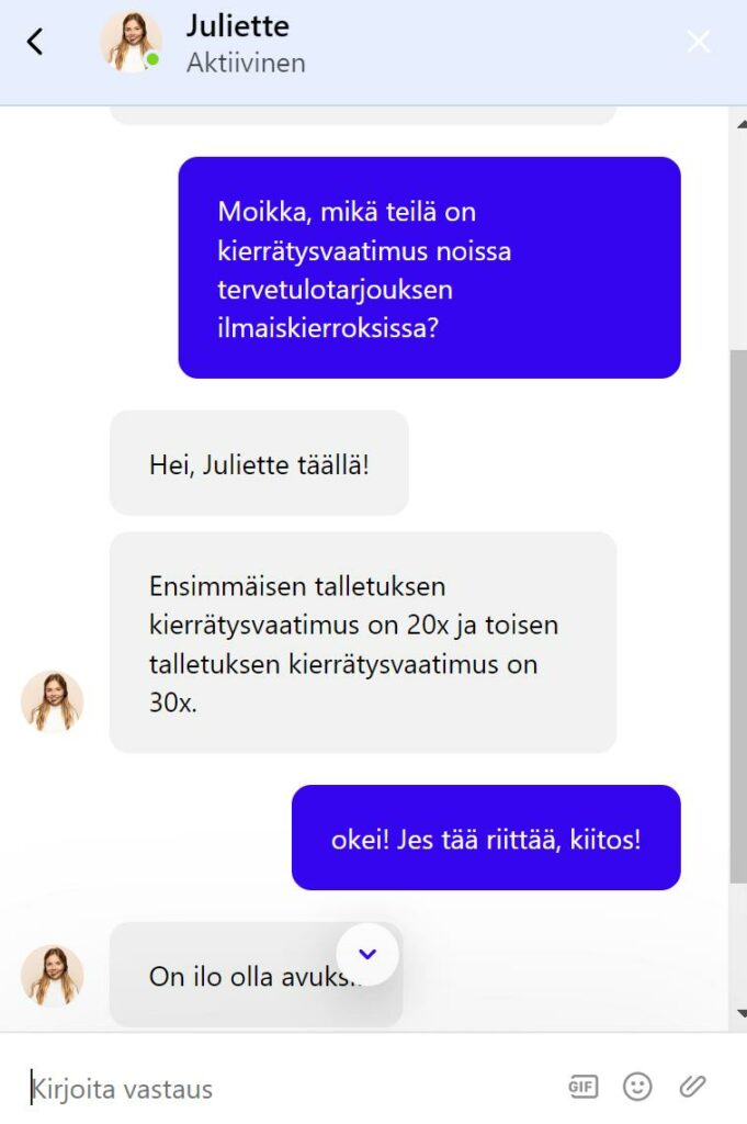 Trickz Casino asiakaspalvelu