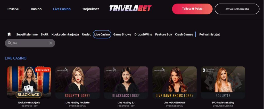 Trivelabet Casino