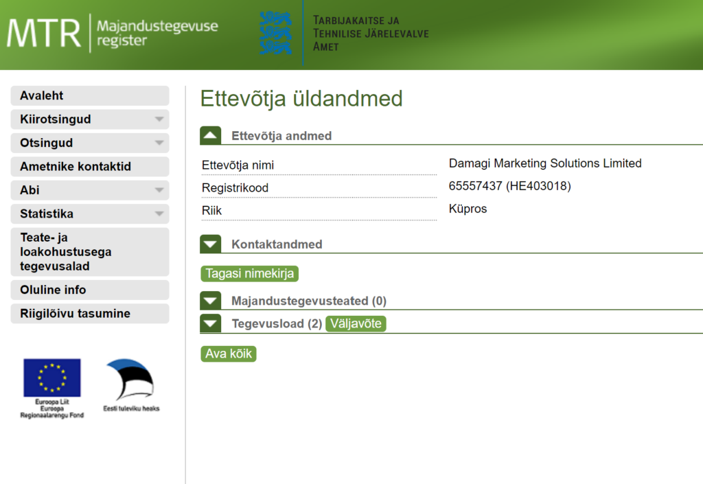 Trivelabet Casino lisenssi