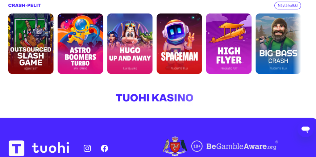 Tuohi Casino ulkoasu