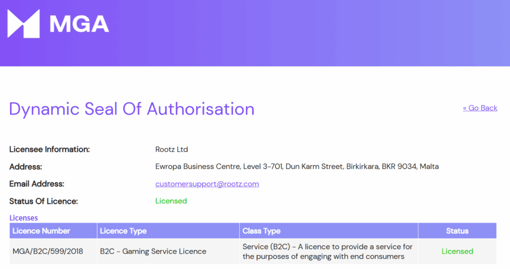 Tuplaus Kasino lisenssi