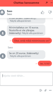 Turbo Vegasin asiakaspalvelu