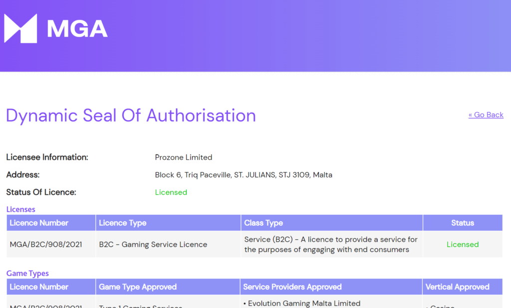 Turbo Vegasin lisenssi