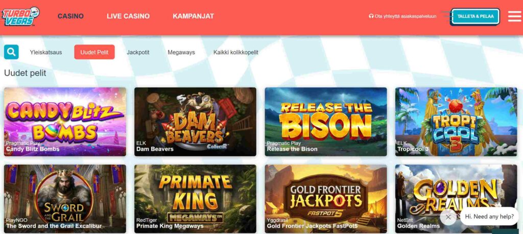 TurboVegas pelit