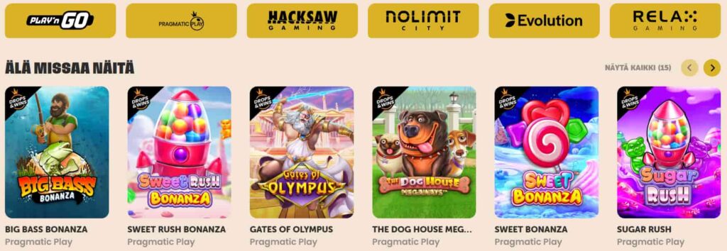 tykitys kasino pelit