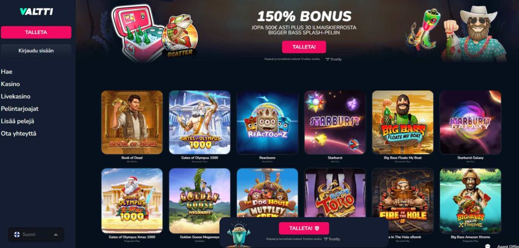 Valtti Kasino pelit