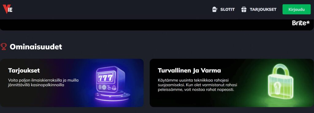 VieBet Casino ulkoasu