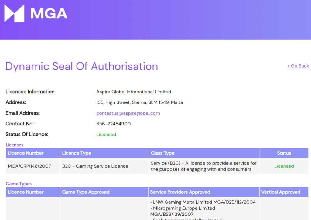 Vips Casinon lisenssi