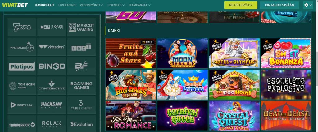VivatBet slotit