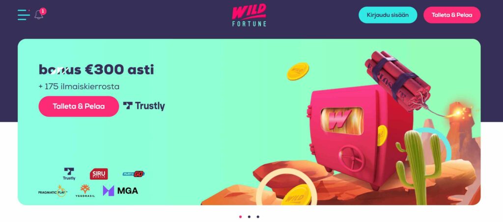 Wild Fortunen etusivu