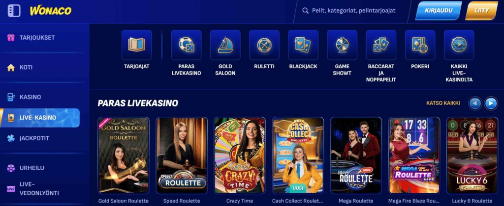 Wonaco livecasino
