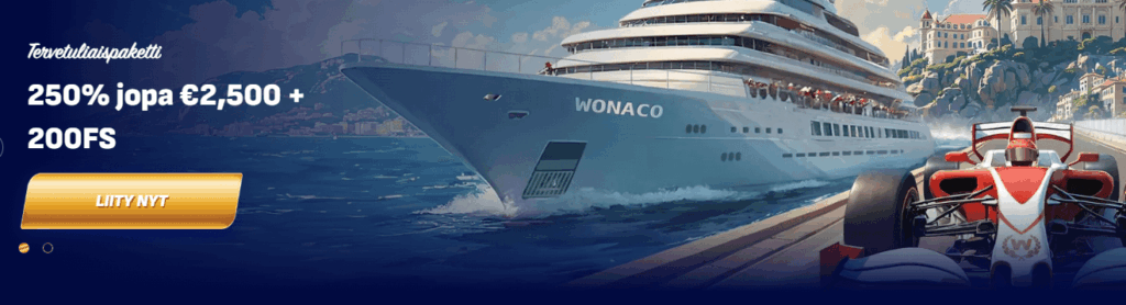 Wonaco tervetulobonus